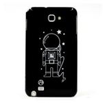 icover GALAXY Note用ケース DESIGN AS-GNAT-BK ブラック(宇宙飛行士)