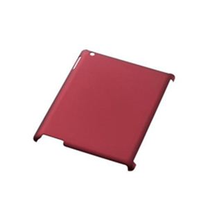 エレコム iPad 2012用シェルカバー（マットレッド） TB-A12PVRRDN