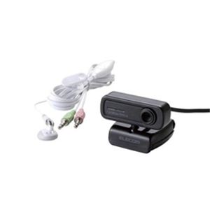 エレコム イヤホンマイク付き130万画素Webカメラ UCAM-C0113FEBK