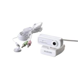 エレコム イヤホンマイク付200万画素Webカメラ UCAM-C0220FEWH