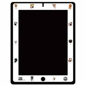 CUT＆PASTE THE DOG iPad 2／3rd ProtectorFilm white PID0PFS001WH0