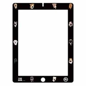 CUT＆PASTE THE DOG iPad 2／3rd ProtectorFilm Black PID0PFS01RBB0