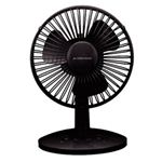 グリーンハウス GREENHOUSE USB扇風機 首ふり型 ブラック GH-USB-FANSWK