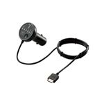 ロジテック　重低音ブースト機能FMトランスミッター　LAT-FMWB02BK