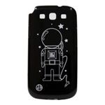 icover　GALAXY S3用ケース　DESIGNシリーズ　ブラック(宇宙飛行士)　AS-GS3AT-BK