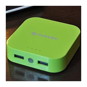 PoKeBa ハイパワー小型充電バッテリー　グリーン　PKBG