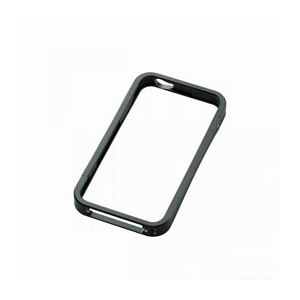 エレコム iPhone4/4S用アルミバンパー(ブラック) PS-A11ALBBK