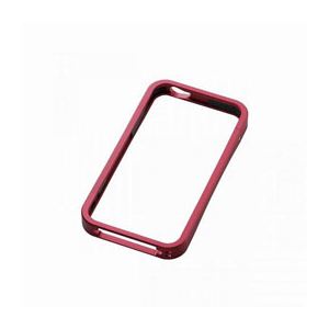 エレコム　iPhone4/4S用アルミバンパー(レッド)　PS-A11ALBRD