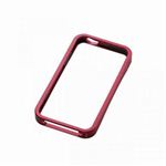 エレコム iPhone4/4S用アルミバンパー(レッド) PS-A11ALBRD