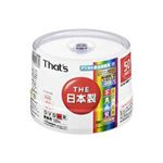 太陽誘電 DVD-R ビデオ用 CPRM対応 光沢・耐水写真画質レーベル スピンドルケース入り50枚パック DR-C12WKY50BN