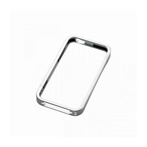 エレコム iPhone4／4S用アルミバンパー（シルバー） PS-A11ALBSV