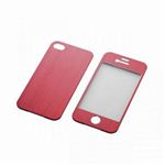 エレコム iPhone4／4S用アルミパネル（レッド） PS-A11ALPRD