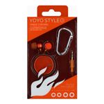 JESTTAX YOYOタイプシングル巻取りステレオカナルイヤホン MHP-SR3 OR