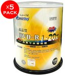 SMARTBUY データ用 DVD-R 20倍速 500枚セット（100枚スピンドル×5パック） 抗菌仕様 SMDR47-20X100PW