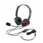 エレコム ヘッドセット（両耳オーバーヘッド） HS-HP20RD