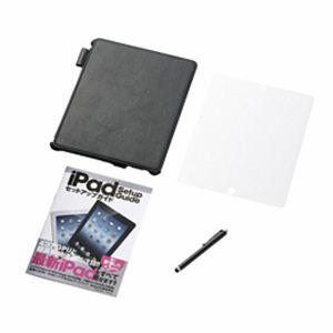 エレコム iPad2012基本操作ガイド付きアクセサリセット TB-A12STGBK