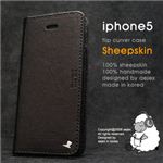 AEJEX iPhone5用ケース FLIPタイプ ブラック AS-AJIP5F-BK