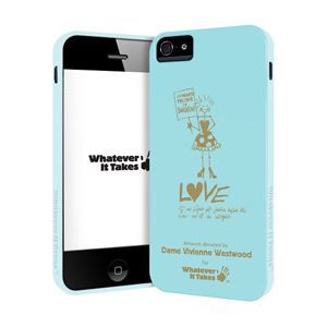 princeton iPhone 5用プレミアムジェルシェルケース （Dame Vivienne Westwood／ブルー） WAS-IP5-GVW01