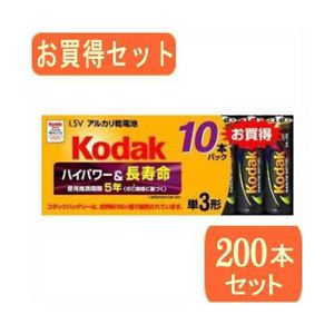 kodak Kodak（コダック）単3形アルカリ乾電池 10本パック LR6-10S／Kx20パック LR6-10S／KX20