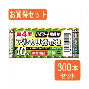 HATTA ハッタ 単4型アルカリ乾電池10本パック LR03 10Sx30パック LR03 10SX30
