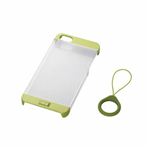 エレコム iPhone5用ストラップ付きシェルカバー（グリーン） PS-A12PVSTGN