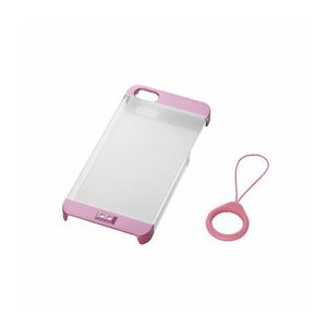 エレコム iPhone5用ストラップ付シェルカバー（ライトピンク） PS-A12PVSTPNL
