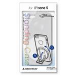 GREENHOUSE iPhone5用スタンド付きシェルカバー クリア GH-CA-IP5RC