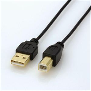 極細USB2.0ケーブル（A-Bタイプ） U2C-BX15BK