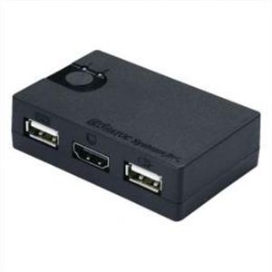 ラトックシステム HDMI ディスプレイ／USB キーボード・マウス シンプル切替器（2 台用） REX-230UH - 拡大画像