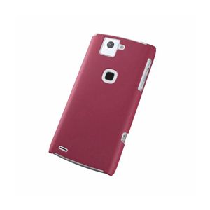 エレコム docomo F-02E用シェルカバー（ラバーレッド） PD-F02PVRRD