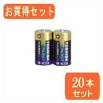 TOSHIBA（東芝）単2形アルカリ電池 アルカリ1シリーズ 2本パック LR14AG 2KPx10パック LR14AG 2KPX10