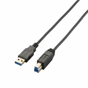 エレコム 極細USB3.0ケーブル（A-B） USB3-ABX10BK