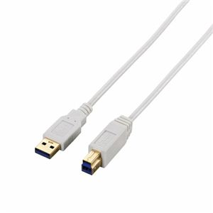 エレコム 極細USB3.0ケーブル（A-B） USB3-ABX15WH