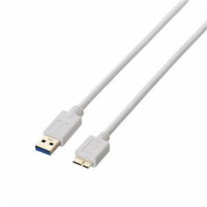 エレコム USB3.0ケーブル（A-microB） USB3-AMB05WH