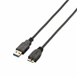 エレコム 極細USB3.0ケーブル（A-microB） USB3-AMBX20BK