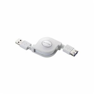 エレコム 巻き取りUSB3.0延長ケーブル（A-A） USB3-RLEA07WH