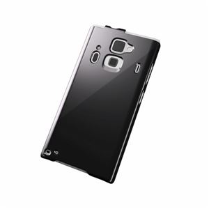 エレコム docomo F-06E用シェルカバー／ブラック PD-F06EPVMBK
