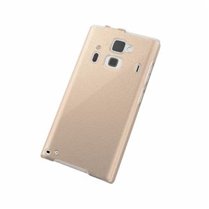 エレコム docomo F-06E用シェルカバー／ゴールド PD-F06EPVMGD