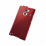 エレコム docomo F-06E用シェルカバー／レッド PD-F06EPVMRD