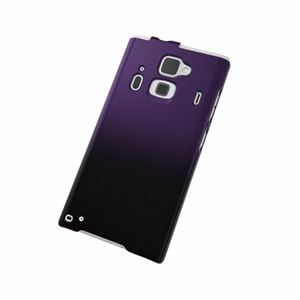 エレコム docomo F-06E用シェルカバー／ブラック×パープル PD-F06EPVWBPU