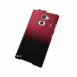 エレコム docomo F-06E用シェルカバー／ブラック×レッド PD-F06EPVWBRD
