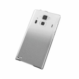 エレコム docomo F-06E用シェルカバー／クリア×シルバー PD-F06EPVWCSV