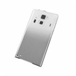 エレコム docomo F-06E用シェルカバー／クリア×シルバー PD-F06EPVWCSV