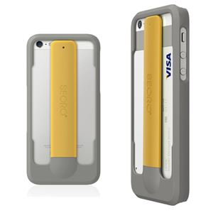 SEORO Rolling Case for iPhone5 グレー／イエロー SEORLCIP5-G／Y - 拡大画像