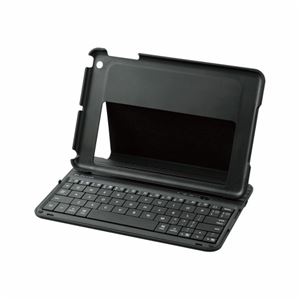 【訳あり・在庫処分】ELECOM（エレコム） iPad mini専用ケース一体型ワイヤレスキーボード TK-FBP058ECBK