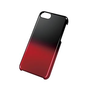 エレコム iPhone 5c用シェルカバー／ブラック×レッド PS-A13PVWBRD