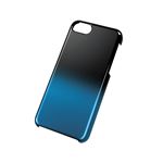 エレコム iPhone 5c用シェルカバー／ブラック×ブルー PS-A13PVWBBU