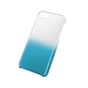 エレコム iPhone 5c用シェルカバー／クリア×ブルー PS-A13PVWCBU