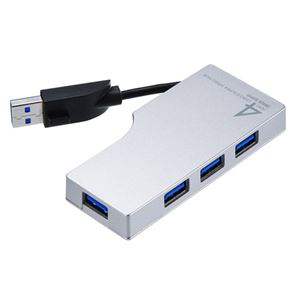 サンワサプライ ケーブル収納4ポートUSB3.0ハブ USB-HAM405SV 商品画像