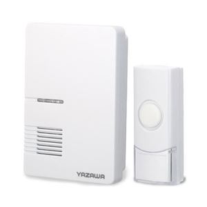 YAZAWA ワイヤレスチャイム コンセント式 SLV10WH